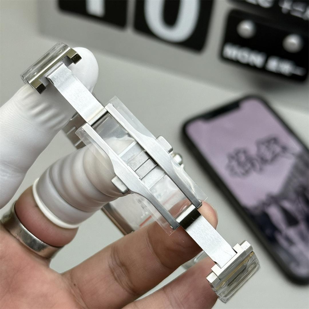 Cartier Santos Medium WSSA0010 — Stahl BVF 1:1 Best Edition · Weißes Zifferblatt · MY9015 — thumbnail 6
