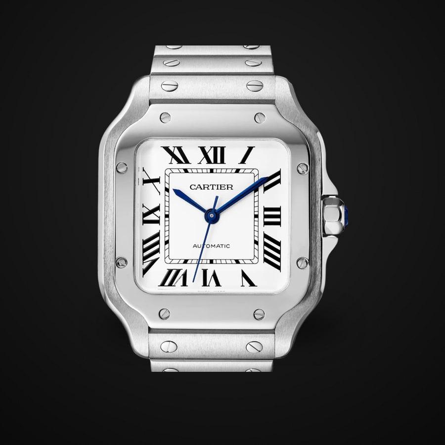 Cartier Santos Medium WSSA0010 — Acier BVF 1:1 Best Edition · Cadran blanc · MY9015