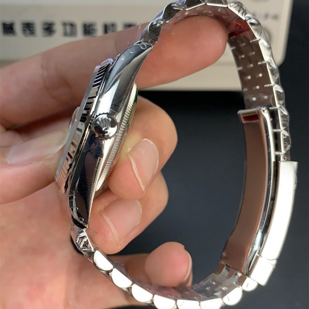 Datejust 36 126234 « Wimbledon » — Acciaio 904L VSF V2 1:1 Best Edition · Quadrante Grigio Ardesia Romano · Lunetta Zigrinata · Jubilé · DD3235 — thumbnail 6