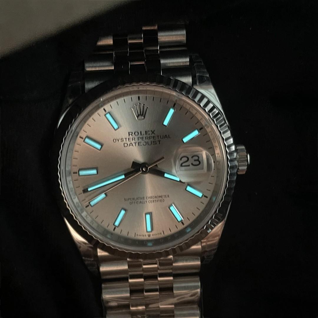 Datejust 36 126234 — 904L Steel VSF 1:1 Best Edition · Silver Stick Dial · Fluted Bezel · Jubilee · VS3235 — thumbnail 2