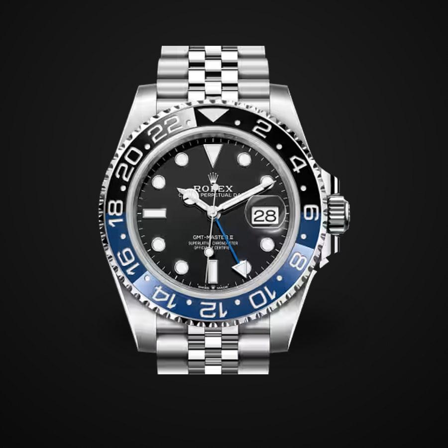 GMT-Master II 126710BLNR « Batgirl » — 904L Steel VSF 1:1 Best Edition · Black Dial · Blue/Black Bezel · Jubilee · DD3285