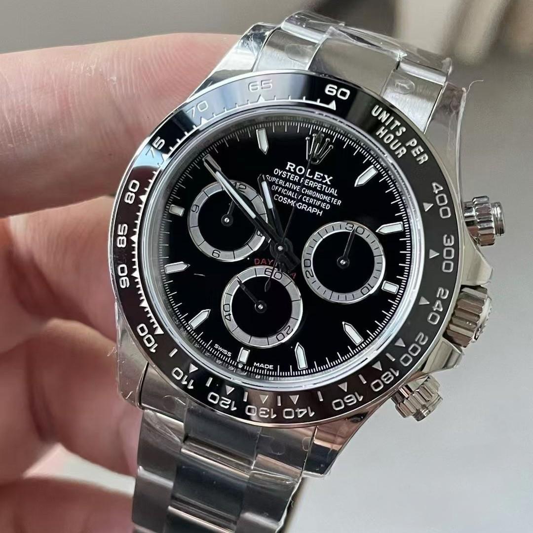 Cosmograph Daytona 126500LN — Acero 904L VSF 1:1 Best Edition · Esfera negra · Cerámica negra · DD4131 — thumbnail 4