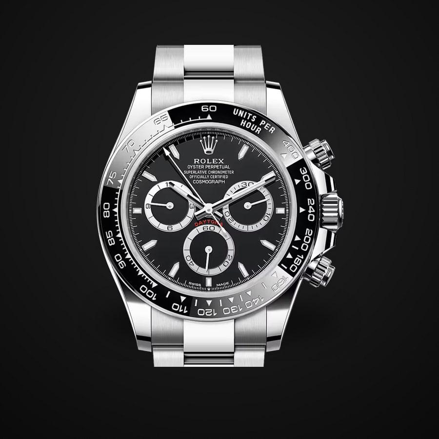 Cosmograph Daytona 126500LN — 904L Steel VSF 1:1 Best Edition · Black Dial · Black Ceramic · DD4131