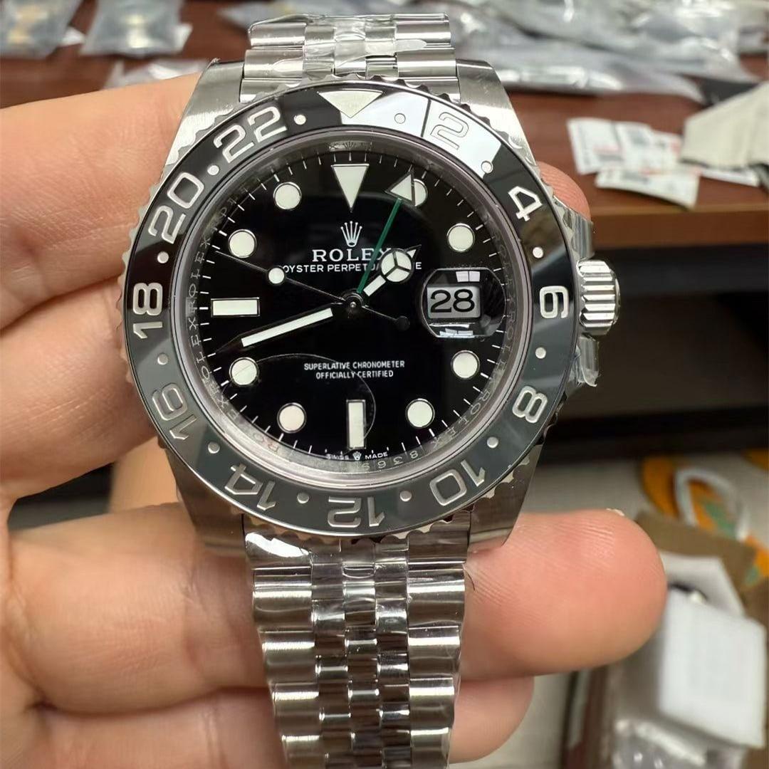 GMT-Master II 126710 « Bruce Wayne » 40mm — Acciaio 904L VSF 1:1 Best Edition · Quadrante nero · Ceramica nero/grigio · Jubilee · DD3285 — view 1
