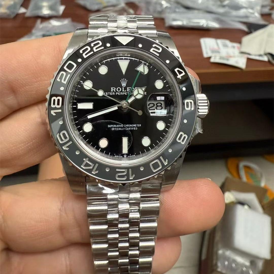 GMT-Master II 126710 « Bruce Wayne » 40mm — Acciaio 904L VSF 1:1 Best Edition · Quadrante nero · Ceramica nero/grigio · Jubilee · DD3285 — thumbnail 2