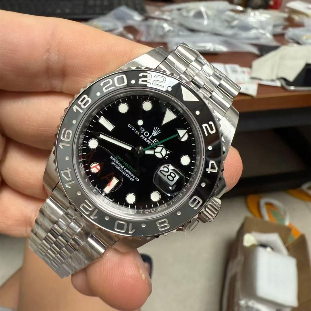 GMT-Master II 126710 « Bruce Wayne » 40mm — Acciaio 904L VSF 1:1 Best Edition · Quadrante nero · Ceramica nero/grigio · Jubilee · DD3285 — thumbnail 3