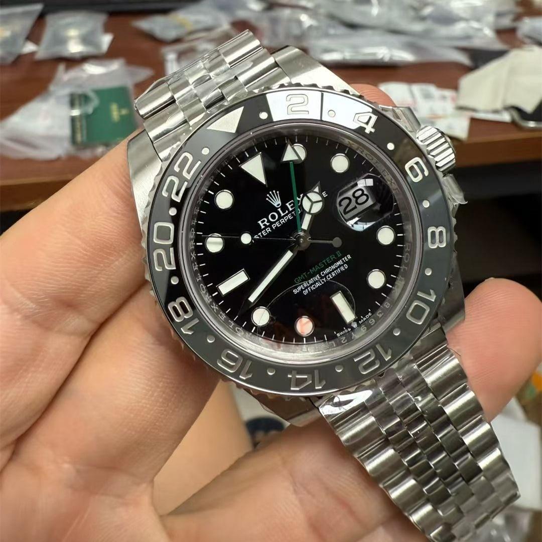 GMT-Master II 126710 « Bruce Wayne » 40mm — Acciaio 904L VSF 1:1 Best Edition · Quadrante nero · Ceramica nero/grigio · Jubilee · DD3285 — thumbnail 6