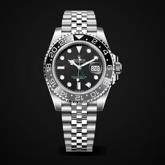 GMT-Master II 126710 « Bruce Wayne » 40mm — Acciaio 904L VSF 1:1 Best Edition · Quadrante nero · Ceramica nero/grigio · Jubilee · DD3285