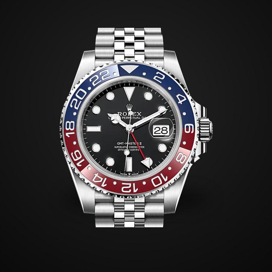 GMT-Master II 126710BLRO — Acero 904L VSF V3 1:1 Best Edition · Esfera negra · Bisel Pepsi · DD3285
