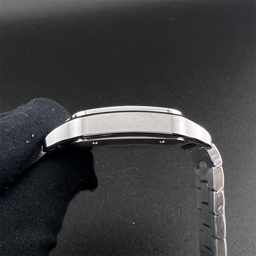 Santos de Cartier XL 40mm — Acier BVF 1:1 Best Edition · Cadran Blanc Romain · Lunette Polie · SmartLinks · A9015 — thumbnail 3