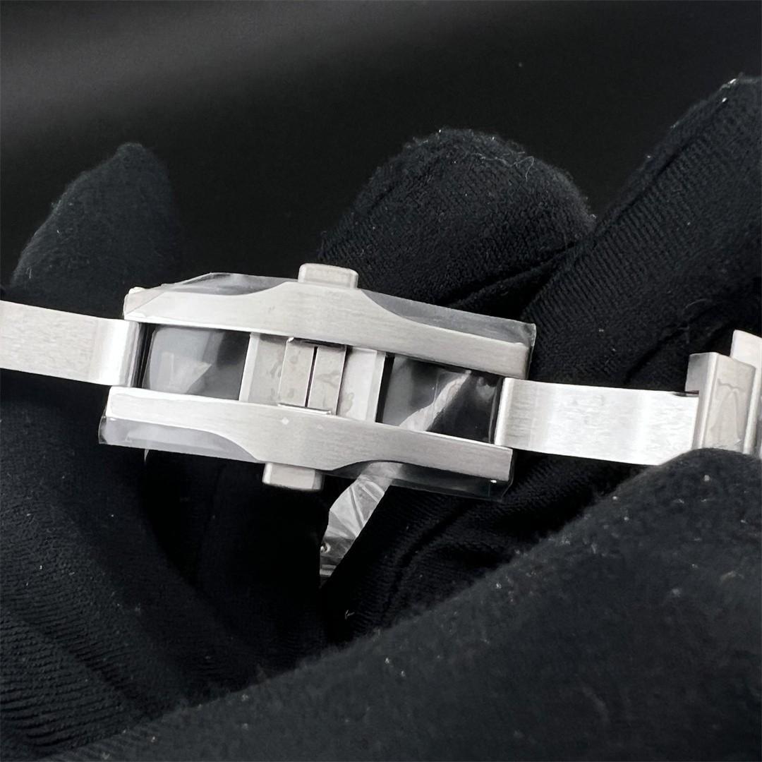 Santos de Cartier XL 40mm — Acier BVF 1:1 Best Edition · Cadran Blanc Romain · Lunette Polie · SmartLinks · A9015 — thumbnail 5