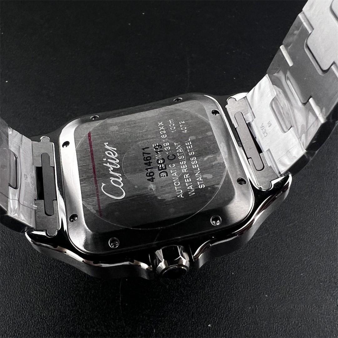 Santos de Cartier XL 40mm — Acier BVF 1:1 Best Edition · Cadran Blanc Romain · Lunette Polie · SmartLinks · A9015 — thumbnail 6