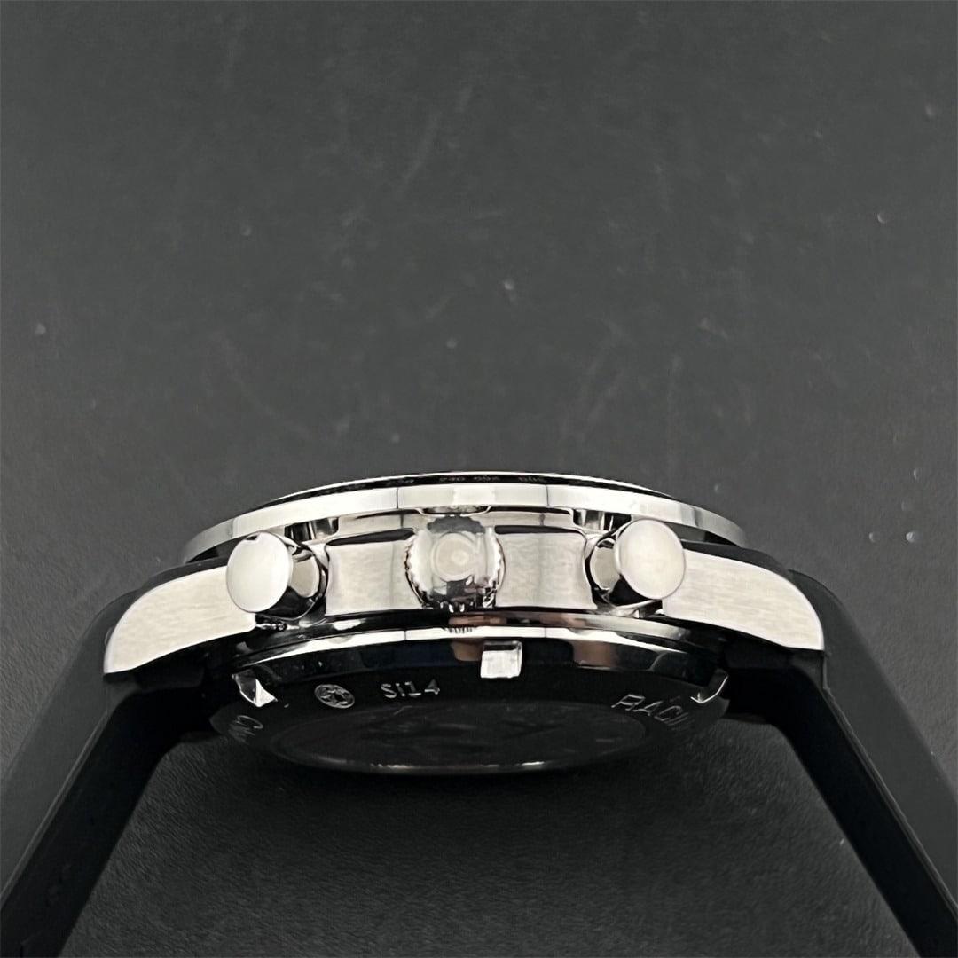 Speedmaster Racing 40mm — Acero 316L macizo · Esfera negra con subesferas negras · Bisel taquímetro · Cronó A7750 — thumbnail 3