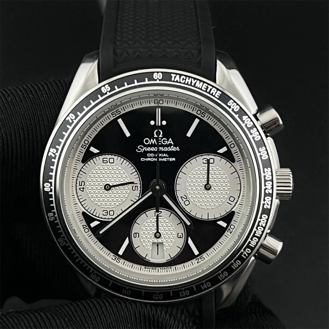 Speedmaster Racing 40mm — Cadran noir compteurs blancs · Acier 316L massif · Lunette tachymètre · Chrono A7750 — view 1