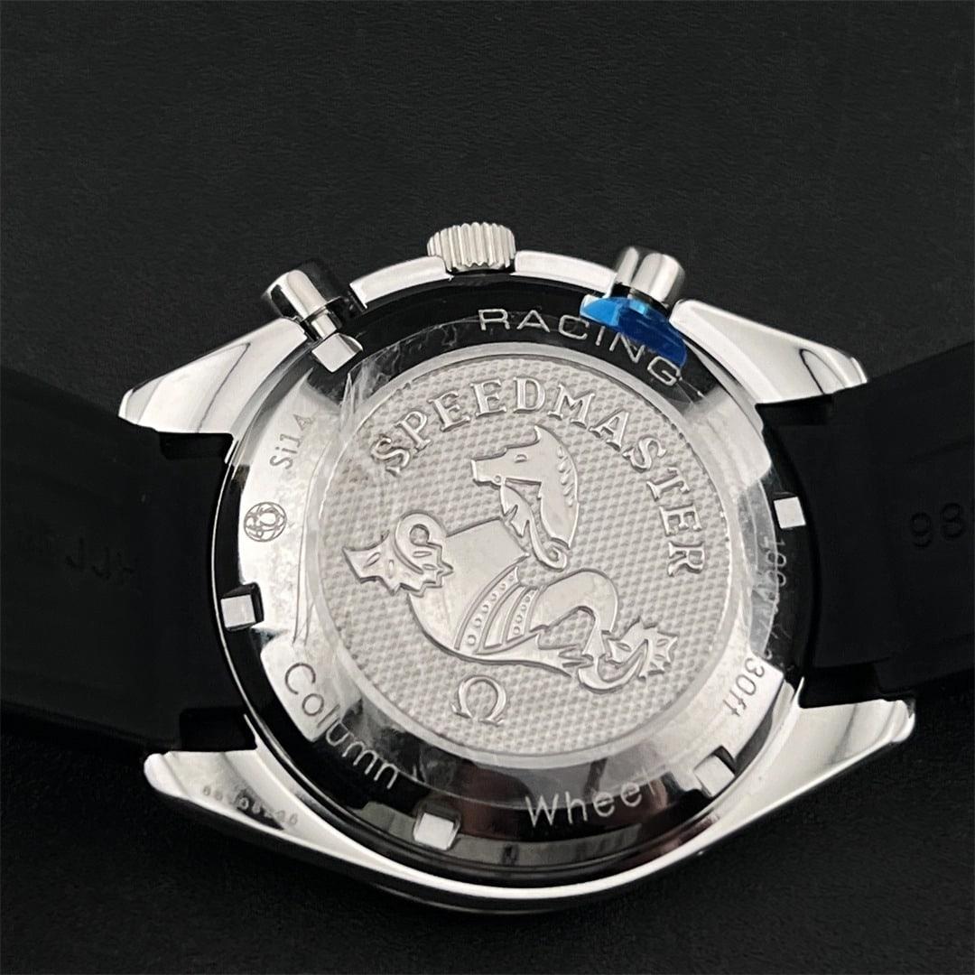 Speedmaster Racing 40mm — Cadran noir compteurs blancs · Acier 316L massif · Lunette tachymètre · Chrono A7750 — thumbnail 3