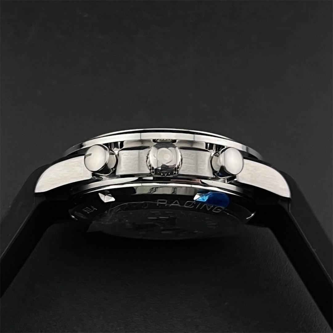 Speedmaster Racing 40mm — Cadran noir compteurs blancs · Acier 316L massif · Lunette tachymètre · Chrono A7750 — thumbnail 4
