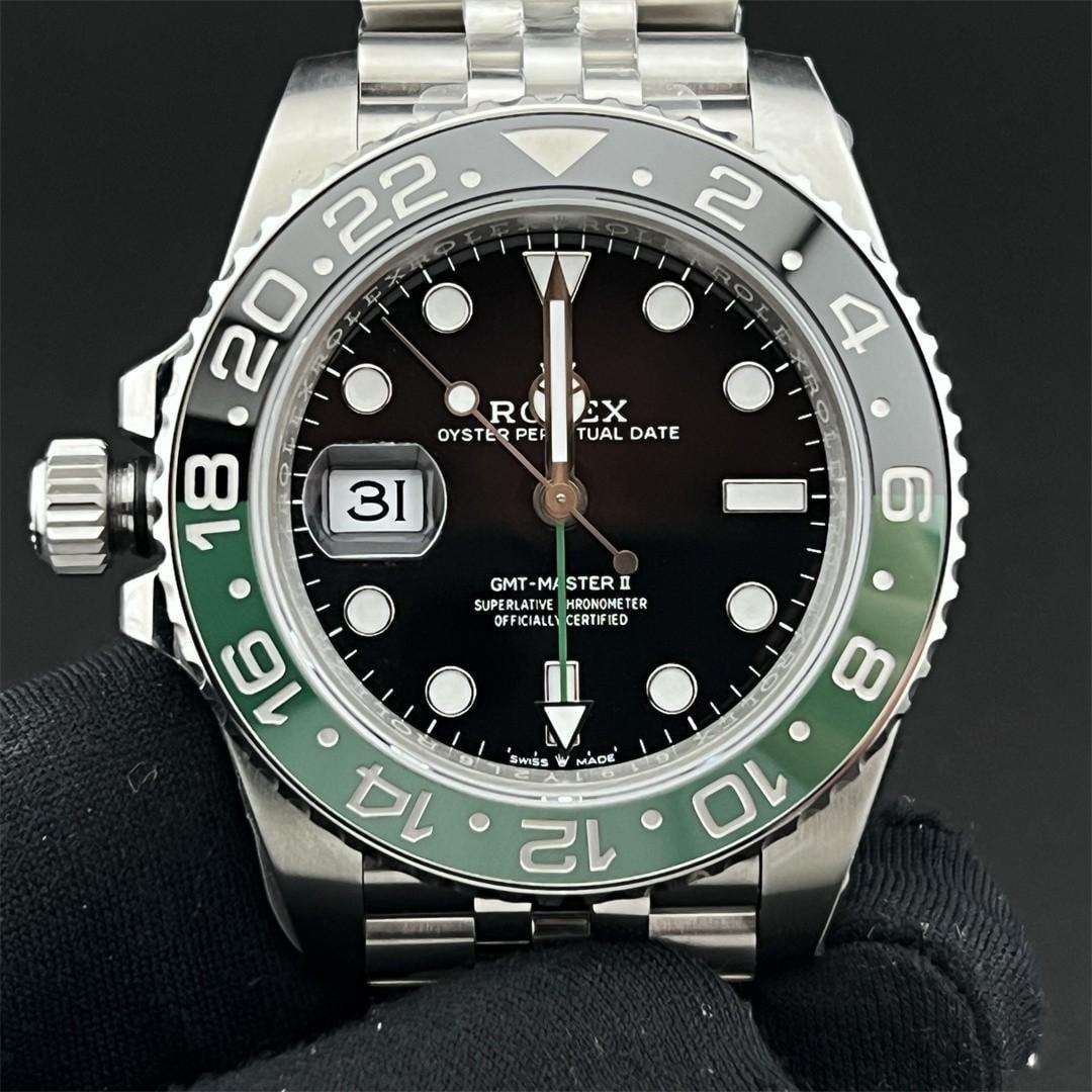 GMT-Master II 126720VTNR — Acero 904L VSF V3 1:1 Best Edition · Esfera negra · Bisel verde/negro · Jubilee · DD3285 — view 1