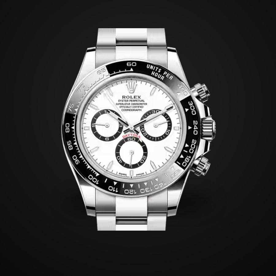 Cosmograph Daytona 126500LN — 904L Steel VSF 1:1 Best Edition · White Dial · Black Ceramic · DD4131