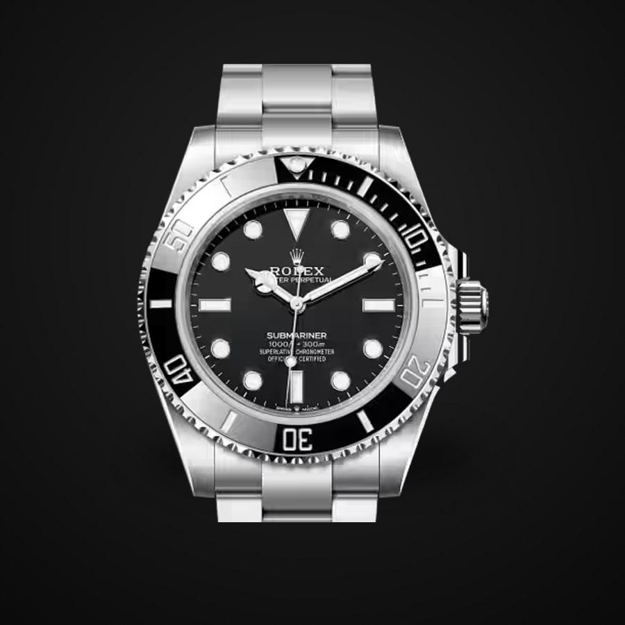 Submariner 124060 No Date — 904L-Stahl VSF 1:1 Best Edition · Schwarze Keramik · VS3230