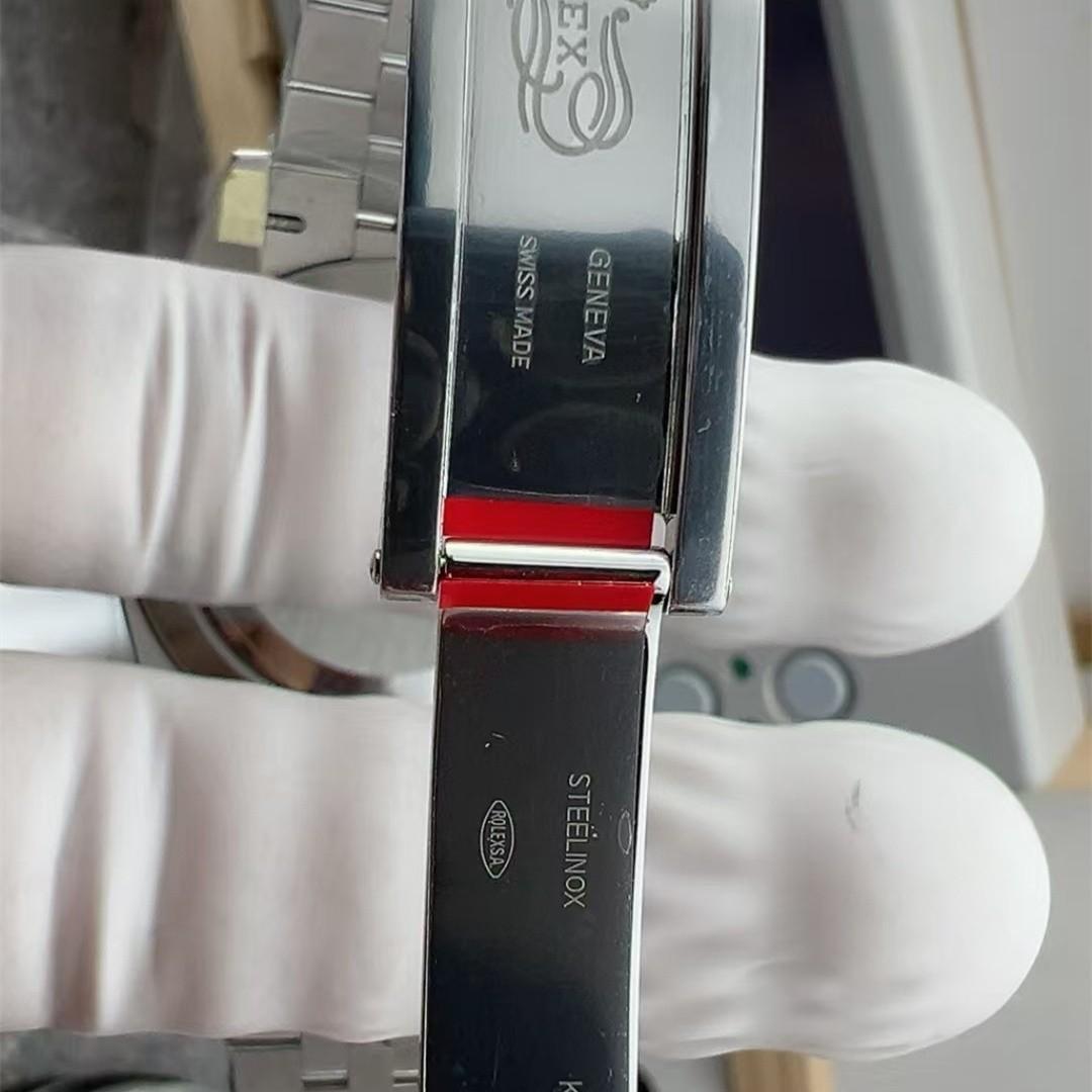 Datejust 41 126334 — 904L-Stahl VSF V2 1:1 Best Edition · Schwarzes Stick-Zifferblatt · Riffellünette · Jubilé · DD3235 — thumbnail 4