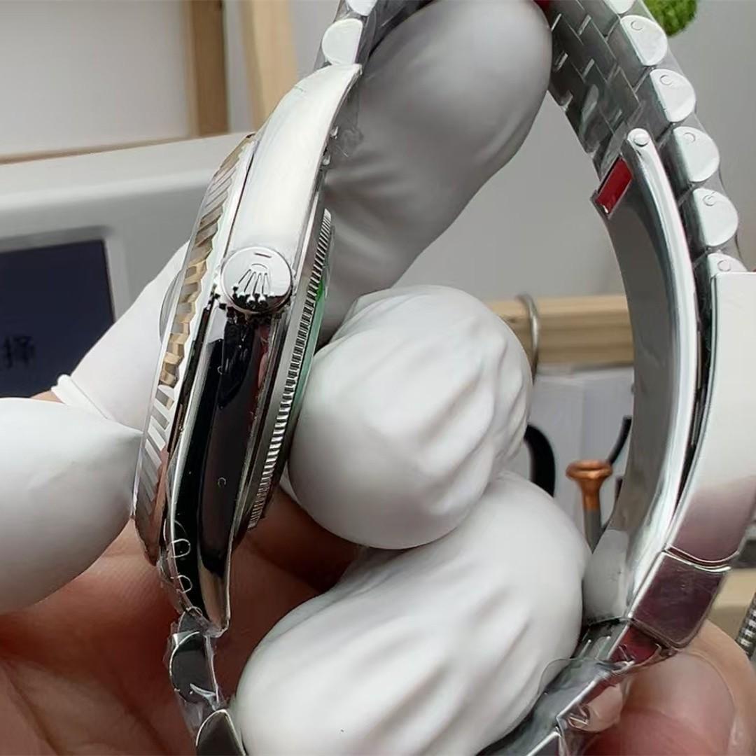 Datejust 41 126334 — 904L-Stahl VSF V2 1:1 Best Edition · Schwarzes Stick-Zifferblatt · Riffellünette · Jubilé · DD3235 — thumbnail 5