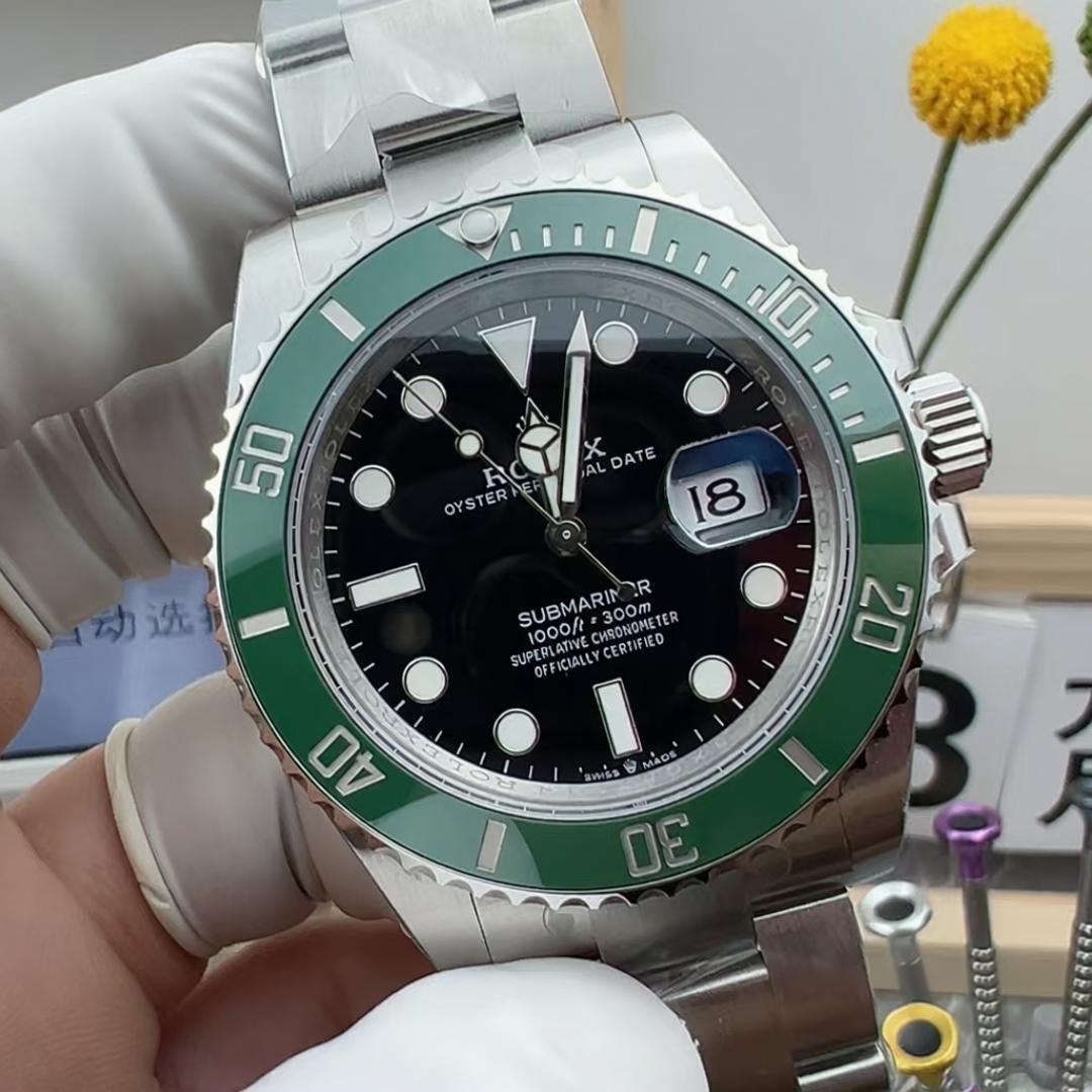 Submariner 126610LV — Acier 904L VSF 1:1 Best Edition · Cadran noir · Lunette verte · VS3235 — view 1