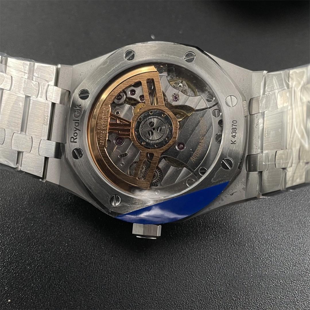 Royal Oak 15500 41mm — Acero 316L ZF 1:1 Best Edition · Esfera Tapisserie Negra · Brazalete Integrado · A4302 — thumbnail 3
