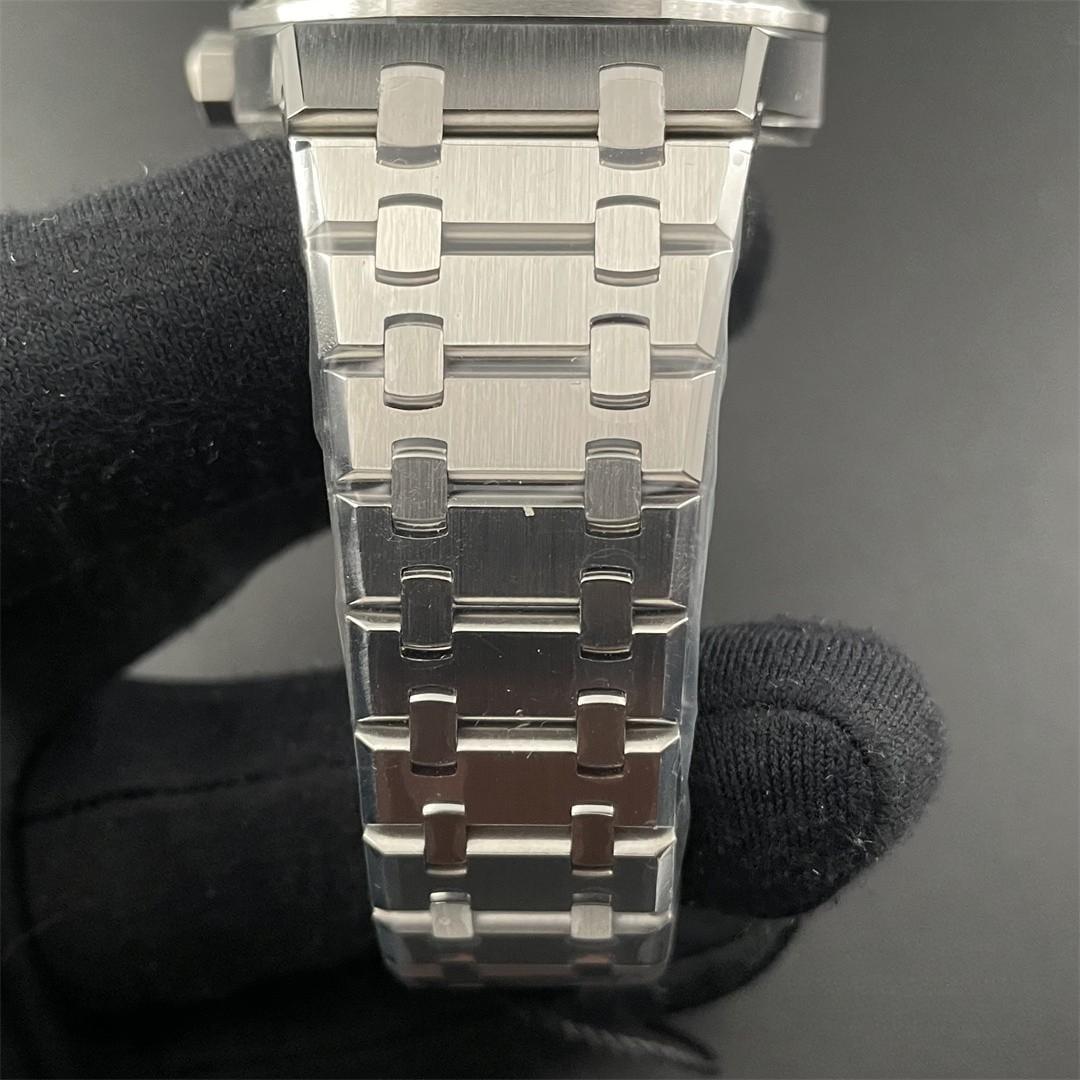 Royal Oak 15500 41mm — Acero 316L ZF 1:1 Best Edition · Esfera Tapisserie Negra · Brazalete Integrado · A4302 — thumbnail 9