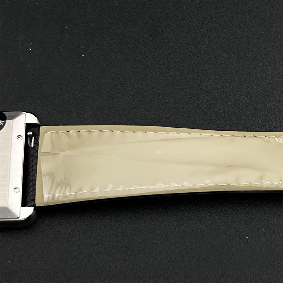 Tank Solo XL 41mm — Acciaio AF 1:1 Best Edition · Quadrante bianco romano · Lunetta lucida · Pelle nera · MY9015 — thumbnail 8