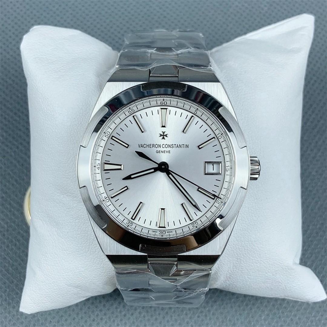 Overseas 4500V — Acier ZF 1:1 Best Edition · Cadran Blanc à Bâtons · Lunette Signature · Bracelet Intégré · A5100 — view 1