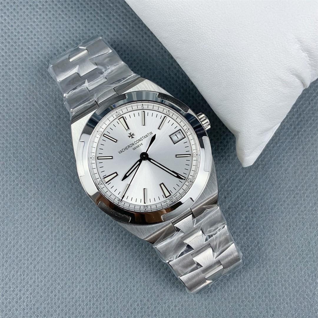 Overseas 4500V — Acier ZF 1:1 Best Edition · Cadran Blanc à Bâtons · Lunette Signature · Bracelet Intégré · A5100 — thumbnail 2