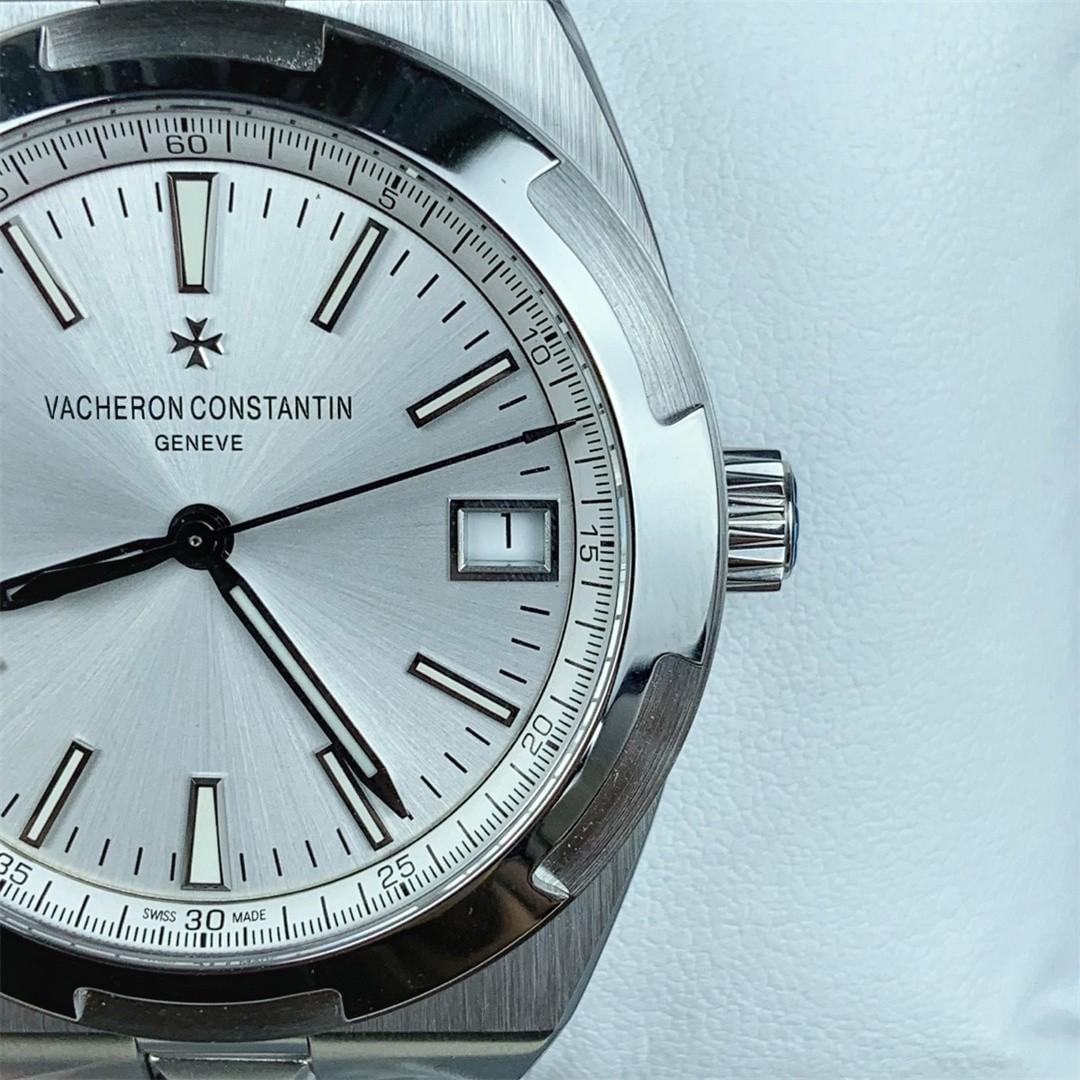 Overseas 4500V — Acier ZF 1:1 Best Edition · Cadran Blanc à Bâtons · Lunette Signature · Bracelet Intégré · A5100 — thumbnail 6