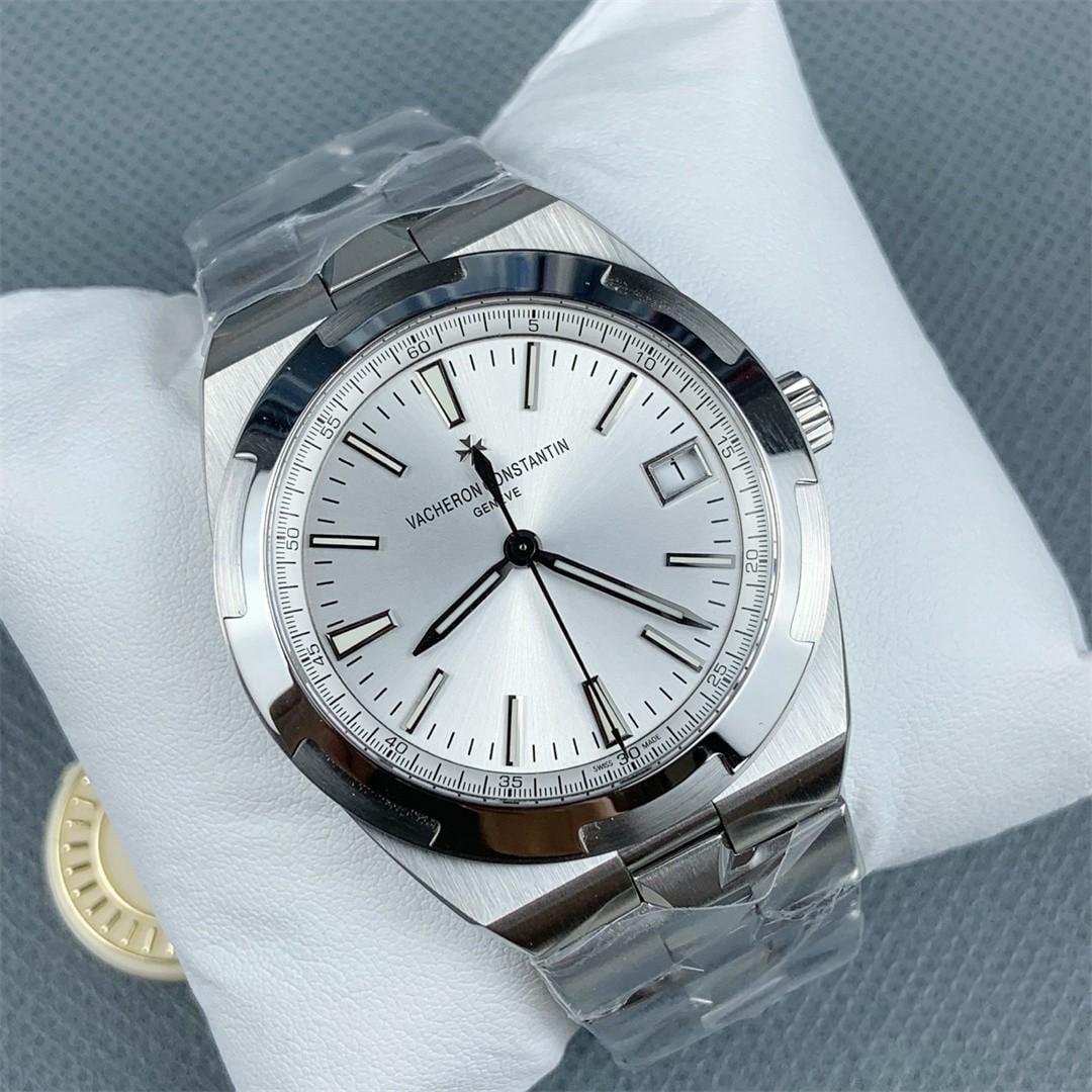 Overseas 4500V — Acier ZF 1:1 Best Edition · Cadran Blanc à Bâtons · Lunette Signature · Bracelet Intégré · A5100 — thumbnail 7
