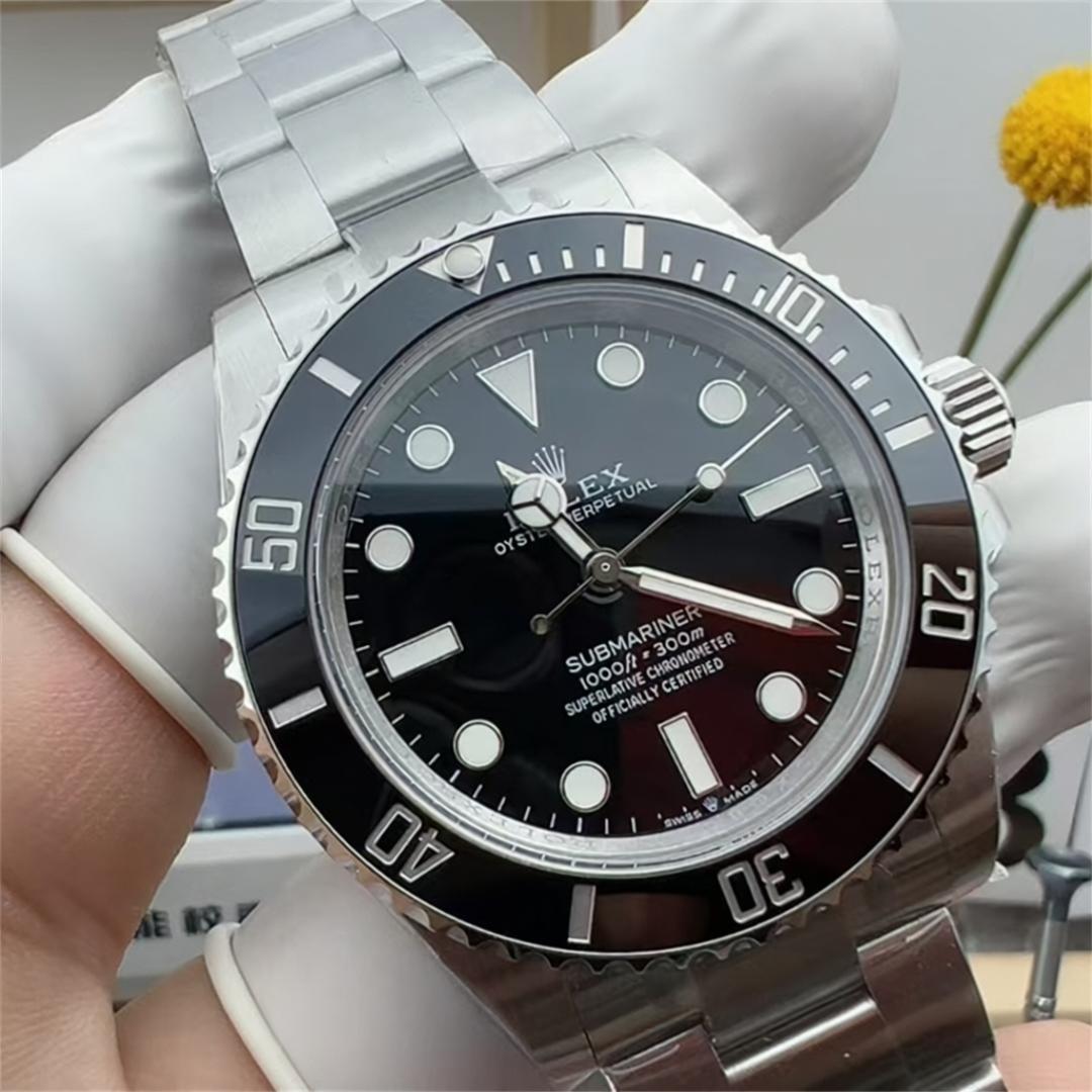 Submariner 124060 No Date — 904L-Stahl VSF 1:1 Best Edition · Schwarze Keramik · VS3230 — view 1