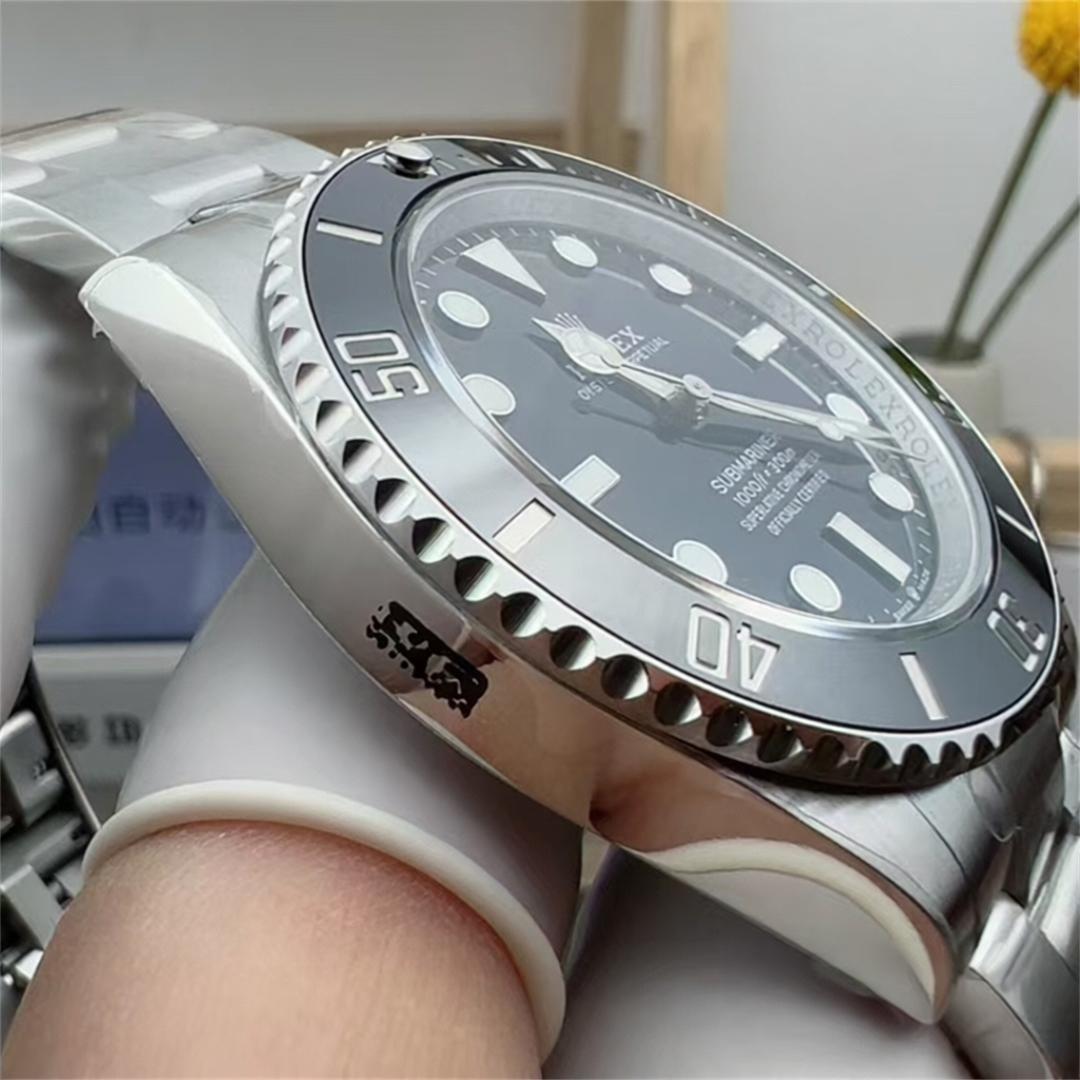 Submariner 124060 No Date — 904L-Stahl VSF 1:1 Best Edition · Schwarze Keramik · VS3230 — thumbnail 7