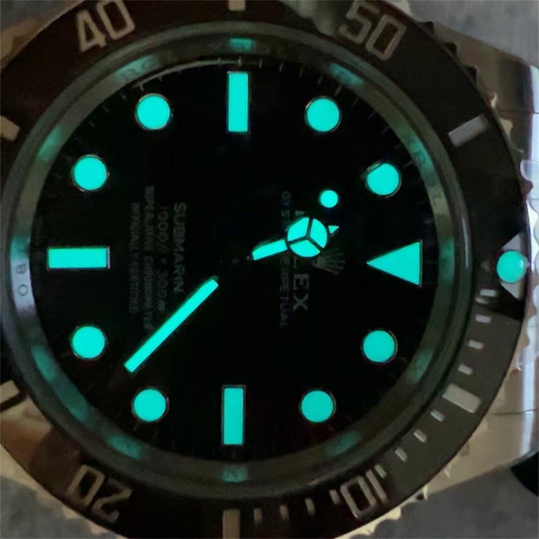 Submariner 124060 No Date — 904L-Stahl VSF 1:1 Best Edition · Schwarze Keramik · VS3230 — thumbnail 9