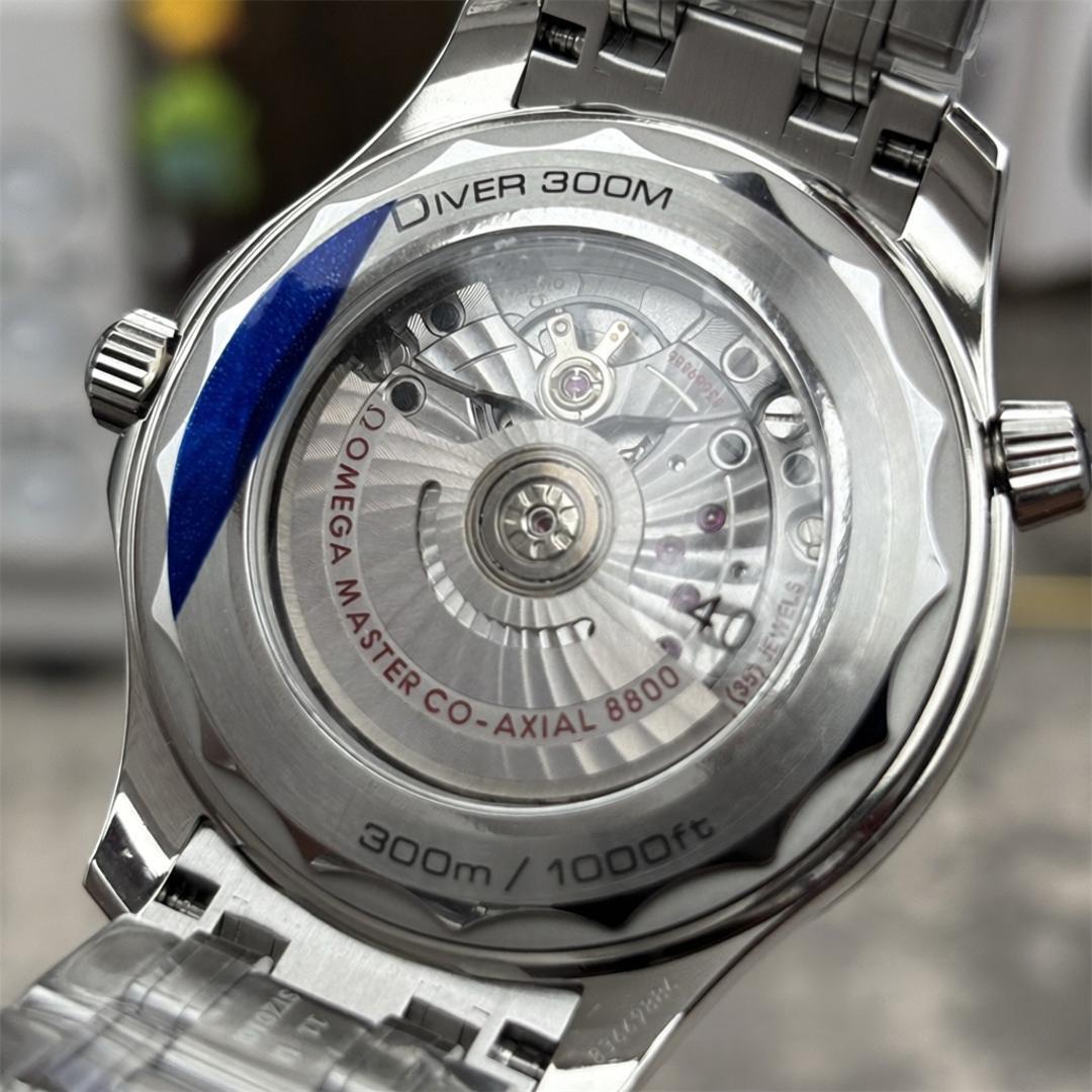 Omega Seamaster Diver 300M 210.30.42.20.01.001 — Stahl VSF V4 1:1 Best Edition · Schwarzes Wellen-Zifferblatt · Schwarze Keramik · VS8800 — thumbnail 3