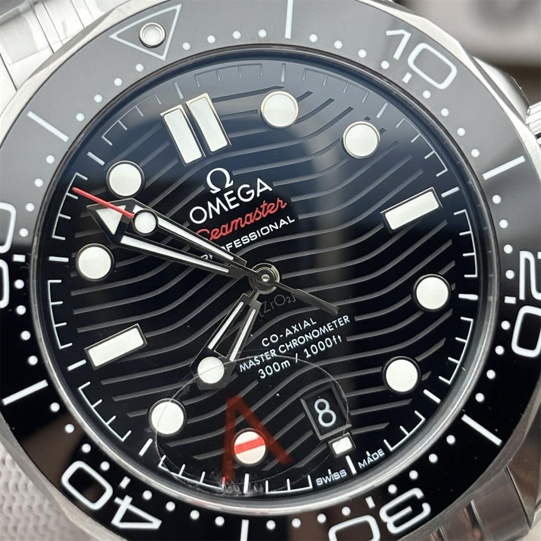 Omega Seamaster Diver 300M 210.30.42.20.01.001 — Stahl VSF V4 1:1 Best Edition · Schwarzes Wellen-Zifferblatt · Schwarze Keramik · VS8800 — thumbnail 7