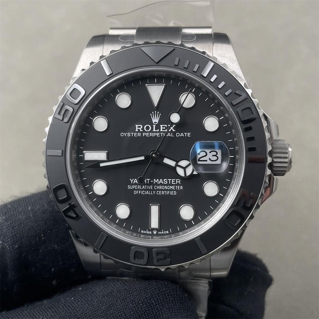 Yacht-Master 226627 — Titanium VF 1:1 Best Edition · Black Dial · Black Ceramic Bezel · DD3235 — view 1