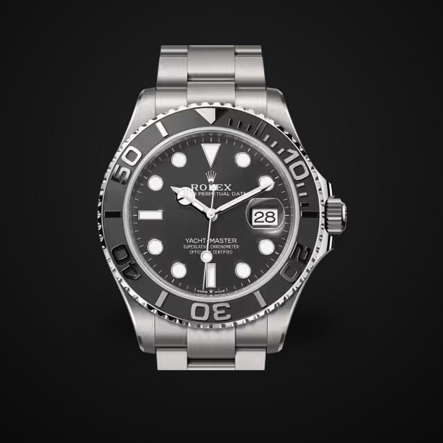 Yacht-Master 226627 — Titanium VF 1:1 Best Edition · Black Dial · Black Ceramic Bezel · DD3235
