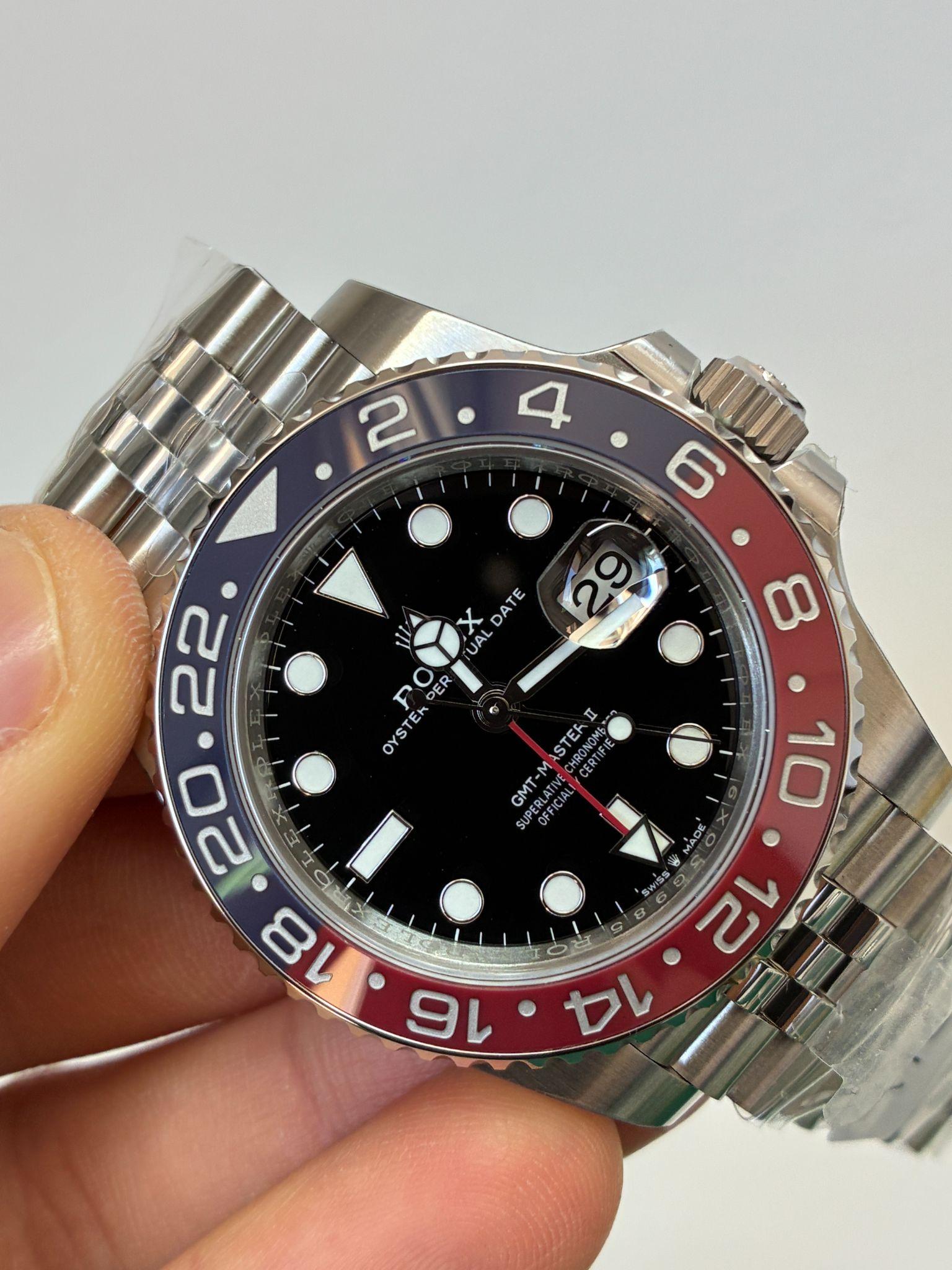 GMT-Master II 126710BLRO Pepsi Jubilee — 904L Steel VSF V3 1:1 Best Edition · Black Dial · Pepsi Bezel · DD3285 — thumbnail 2