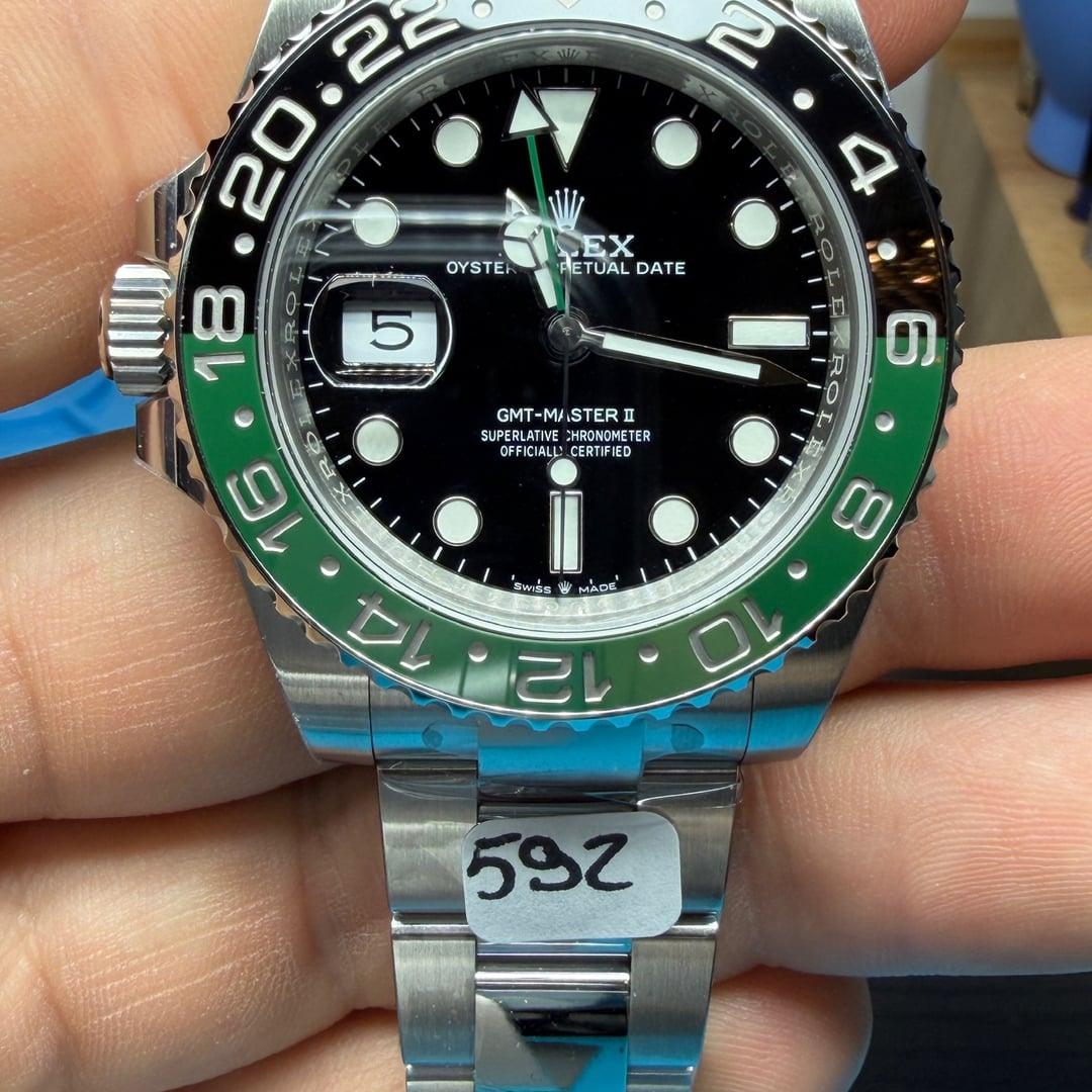 GMT-Master II 126720VTNR "Sprite" Oyster — 904L Steel VSF 1:1 Best Edition · Black Dial · Green/Black Bezel · DD3285