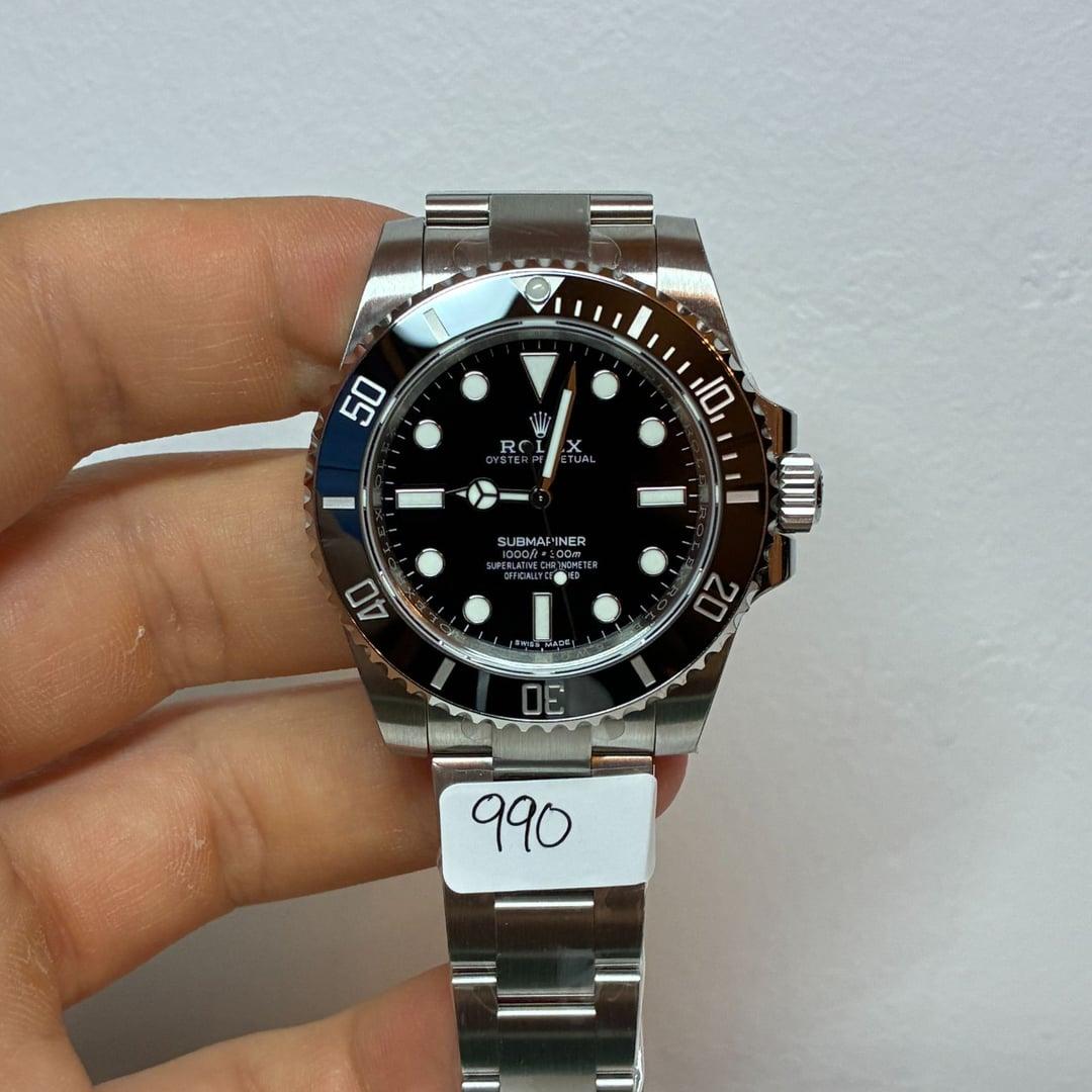 Submariner 124060 No Date 41mm — 904L Steel VSF 1:1 Best Edition · Black Dial · Black Ceramic Bezel · VS3230 — thumbnail 2