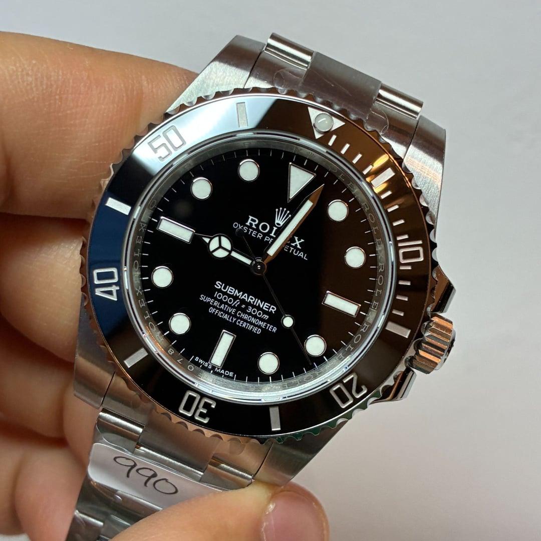 Submariner 124060 No Date 41mm — 904L Steel VSF 1:1 Best Edition · Black Dial · Black Ceramic Bezel · VS3230 — thumbnail 4