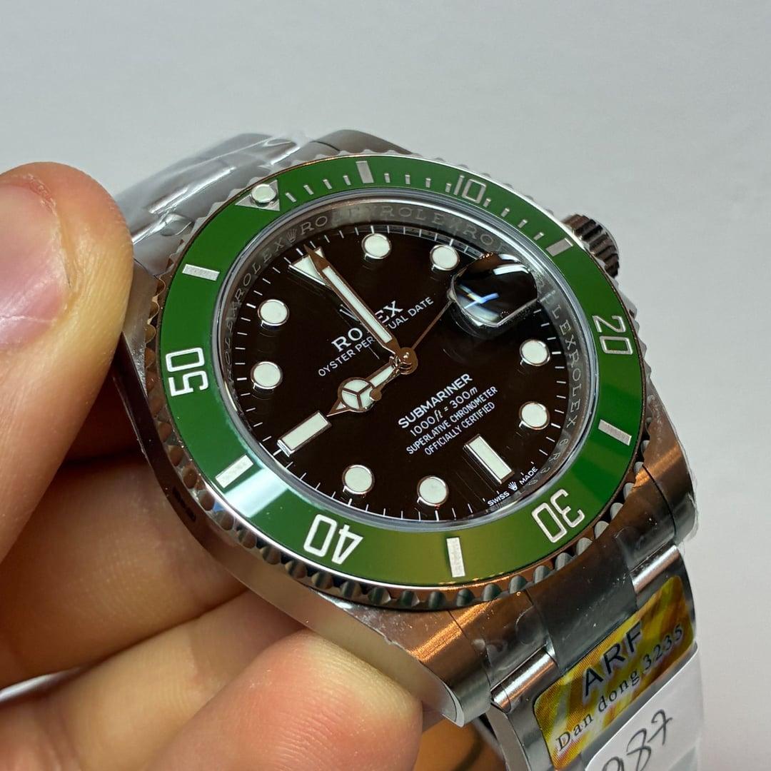 Submariner 126610LV „Starbucks“ 41mm — 904L-Stahl ARF MK2 1:1 Best Edition · Schwarzes Zifferblatt · Grüne Keramiklünette · DD3235 — thumbnail 2