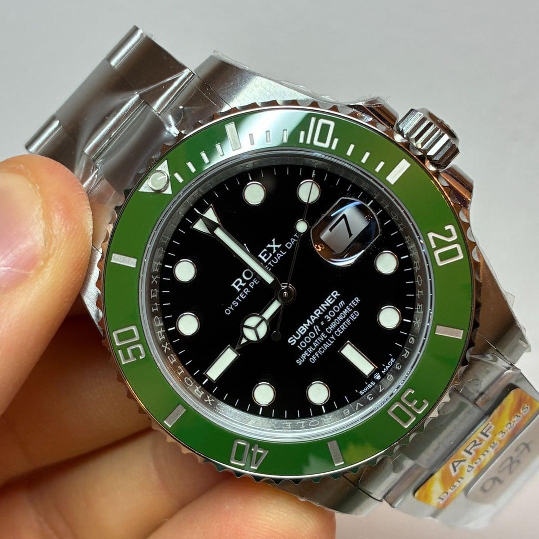 Submariner 126610LV „Starbucks“ 41mm — 904L-Stahl ARF MK2 1:1 Best Edition · Schwarzes Zifferblatt · Grüne Keramiklünette · DD3235 — thumbnail 3