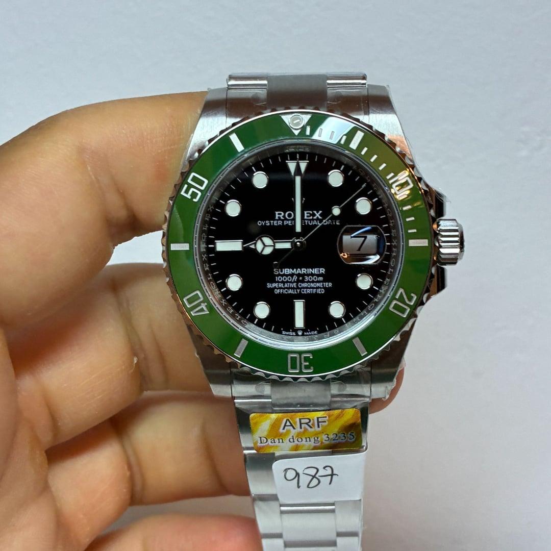 Submariner 126610LV „Starbucks“ 41mm — 904L-Stahl ARF MK2 1:1 Best Edition · Schwarzes Zifferblatt · Grüne Keramiklünette · DD3235 — thumbnail 4